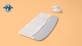 Logitech Wave Keys for Mac Wireless Ergonomic Keyboard (Off-White) — Being Shipped