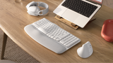 Logitech Wave Keys for Mac Wireless Ergonomic Keyboard (Off-White) — Being Shipped