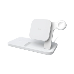 Logitech POWERED 3-In-1 Qi Wireless Charging Dock (White) — Being Shipped