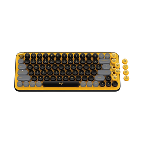 Logitech POP Keys Wireless Bluetooth Mechanical Keyboard (Blast Yellow) — Being Shipped