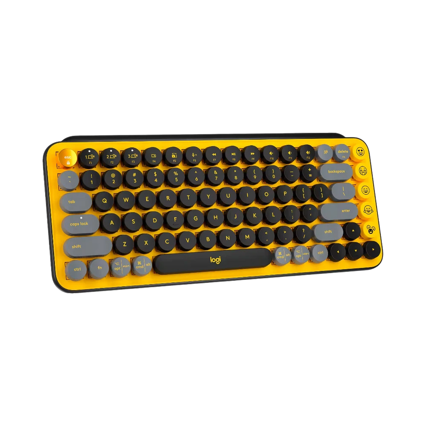 Logitech POP Keys Wireless Bluetooth Mechanical Keyboard (Blast Yellow) — Being Shipped