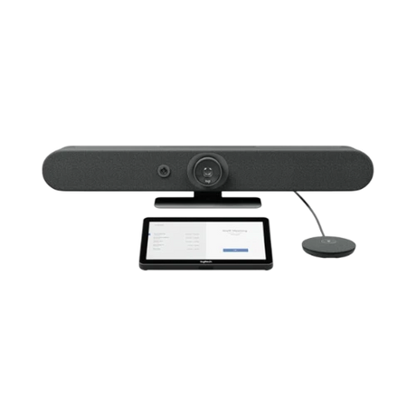 Logitech Rally Bar Mini + Tap Cat5E + Mic Pod (TAA Compliant) — Being Shipped