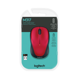 Logitech M317 Wireless Optical Mouse (Red) — Being Shipped