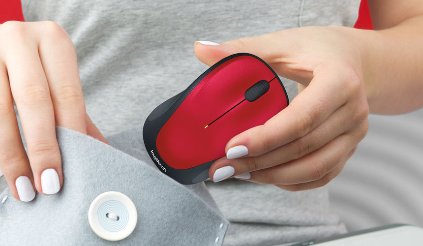 Logitech M317 Wireless Optical Mouse (Red) — Being Shipped