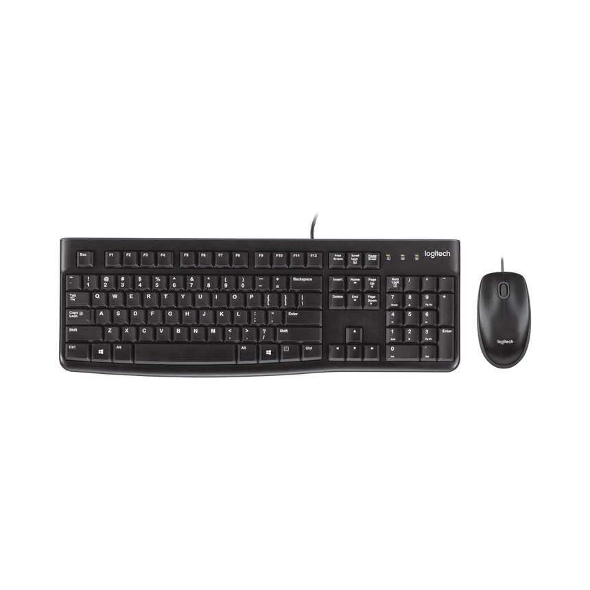 Logitech MK120 Corded Keyboard & Mouse Combo with Protective Cover — Being Shipped
