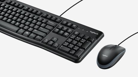Logitech MK120 Corded Keyboard & Mouse Combo with Protective Cover — Being Shipped
