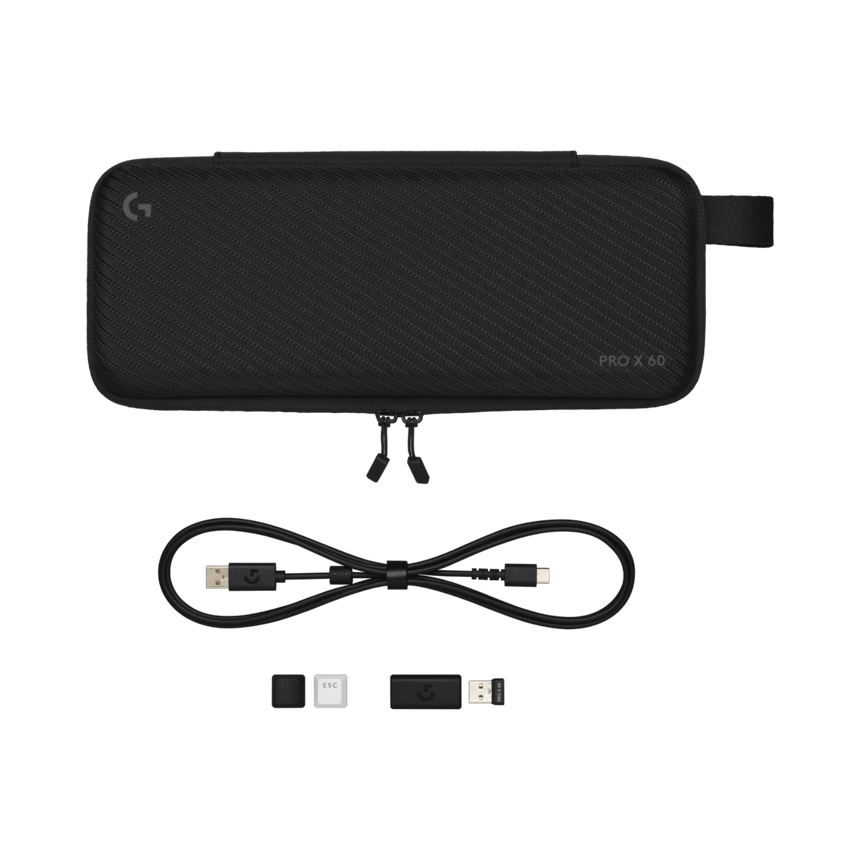 Logitech G PRO X 60 LIGHTSPEED Wireless Gaming Keyboard (White, Tactile Switches) — Being Shipped